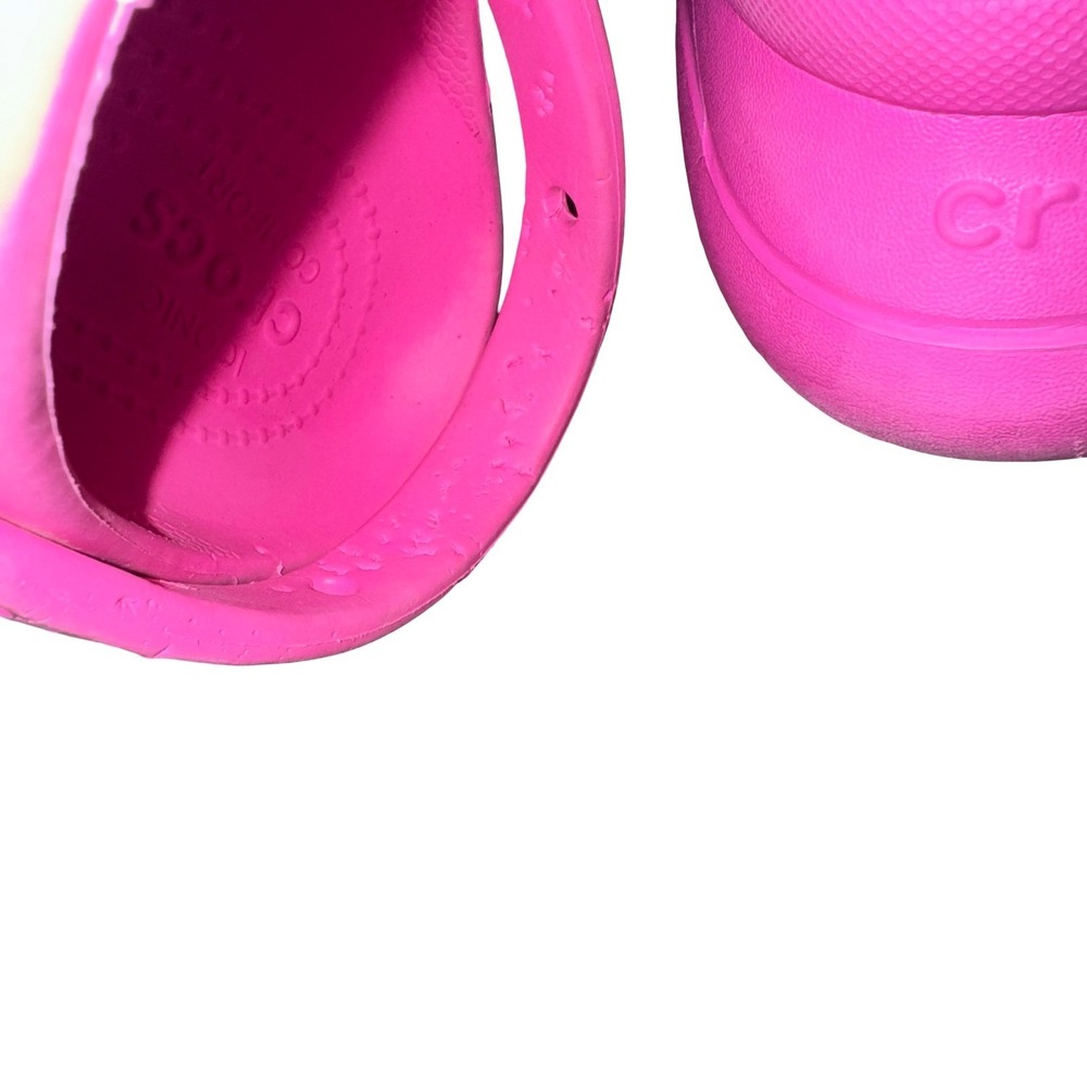Crocs Bubble Crush Clog Hot Pink Platform Clogs Women's Size 10 Barbiecore - Picture 9 of 9